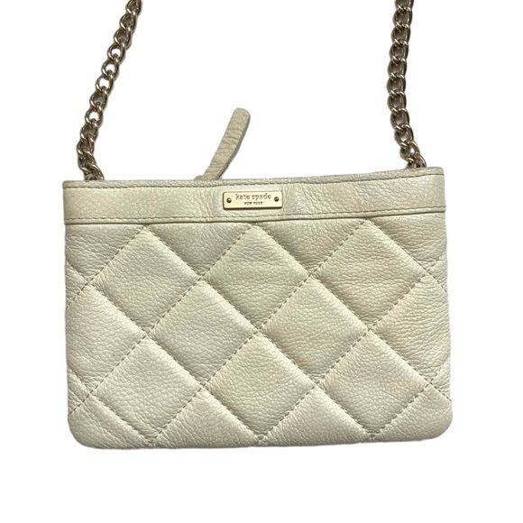 Kate spade creamy white meat quilted mini crossbody bag - Picture 1 of 8